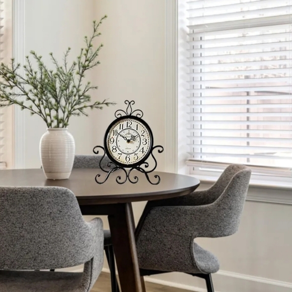 Black Vintage Style Wall Clock - Picture 2 of 16